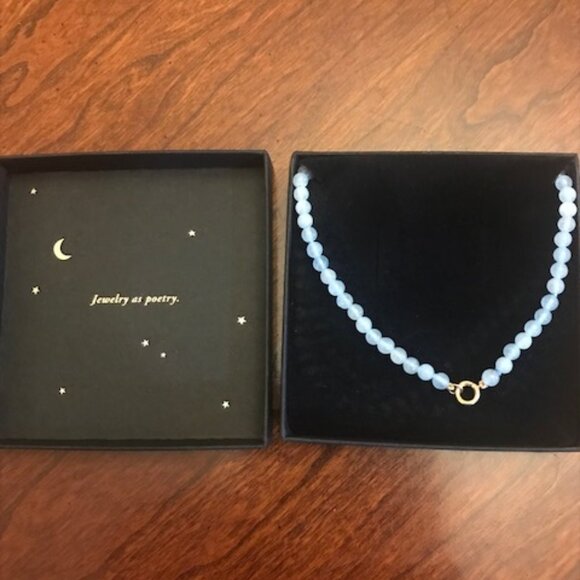 Catbird Kitten Blue Aquamarine Clicker Necklace - Picture 3 of 4